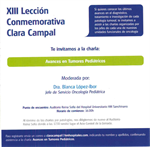 XIII Lección Conmemorativa Clara Campal